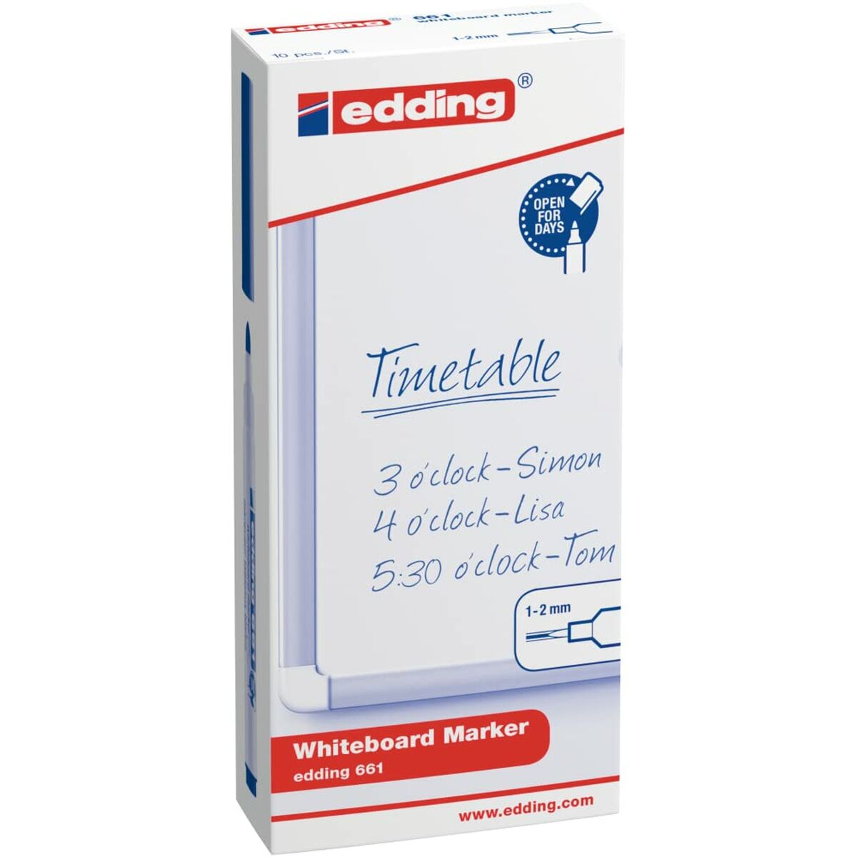 Whiteboard penna Edding 661 Grön (10 antal)